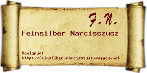 Feinsilber Narcisszusz névjegykártya